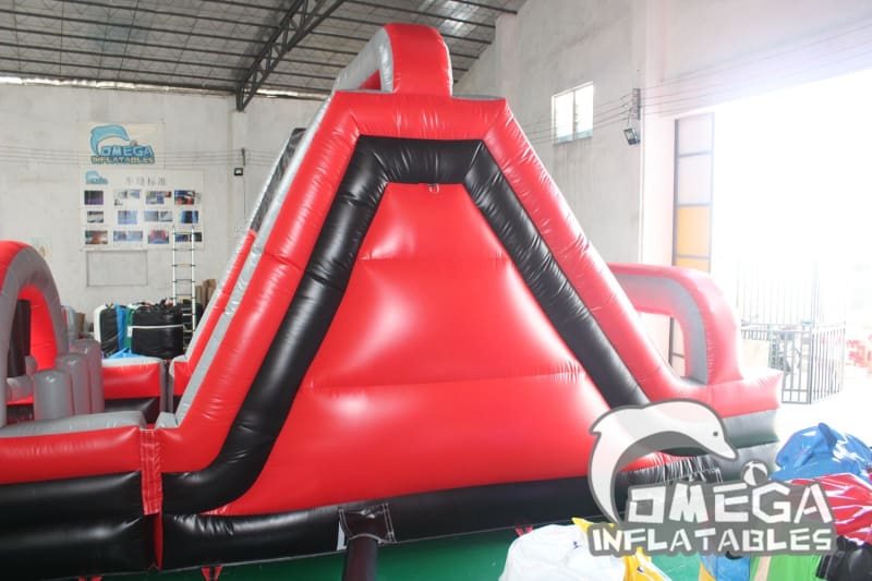 Red & Black Inflatable Climbing Obstacle Course