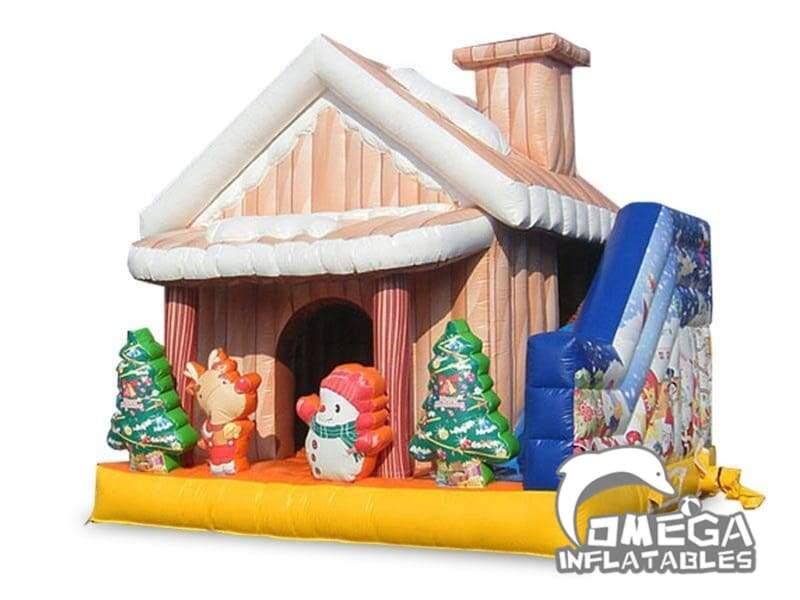 Santas House Inflatable Combo