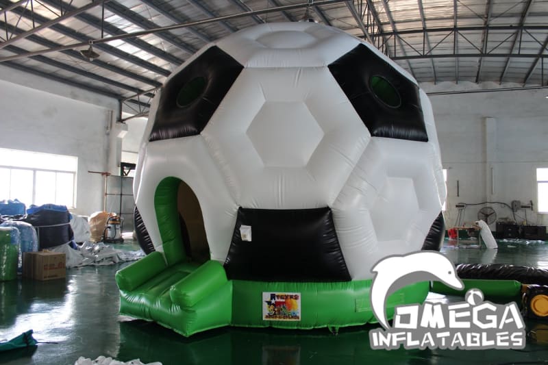 Soccer Shape Inflatable Bouncy Castle