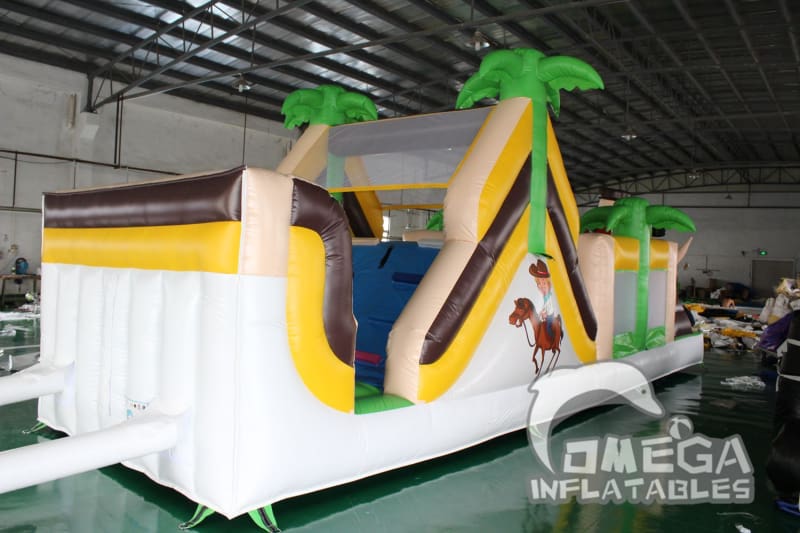 Western Cowboy Adventures Inflatable Obstacle Course